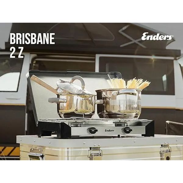 ПОРТАТИВНАЯ ГАЗОВАЯ ПЛИТА ENDERS BRISBANE Z 2 X 2,3 КВТ З ЗАПОБІЖНИКОМ 1860 фото