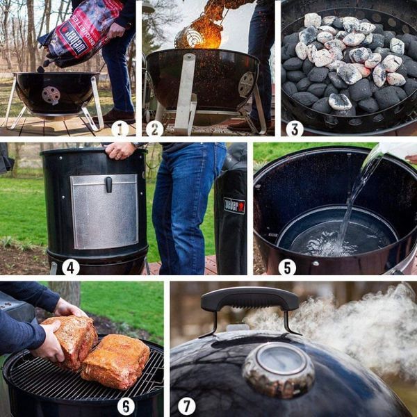 Вугільна коптильня Weber orania Cooker, 57 см - 731004 731004 фото