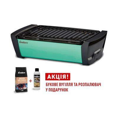 Бездимний вугільний гриль Enders Aurora Mint 1360K фото